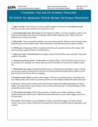 10 Steps to Making Your Home Asthma-Friendly