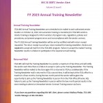 Click here to download the ITCA WIC & SEBTC Alert - FY 2023 Annual Newsletter Training