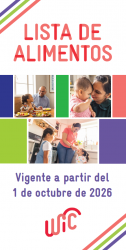 Nueva Lista de Alimentos vigente a partir del 1 de octubre de 2026