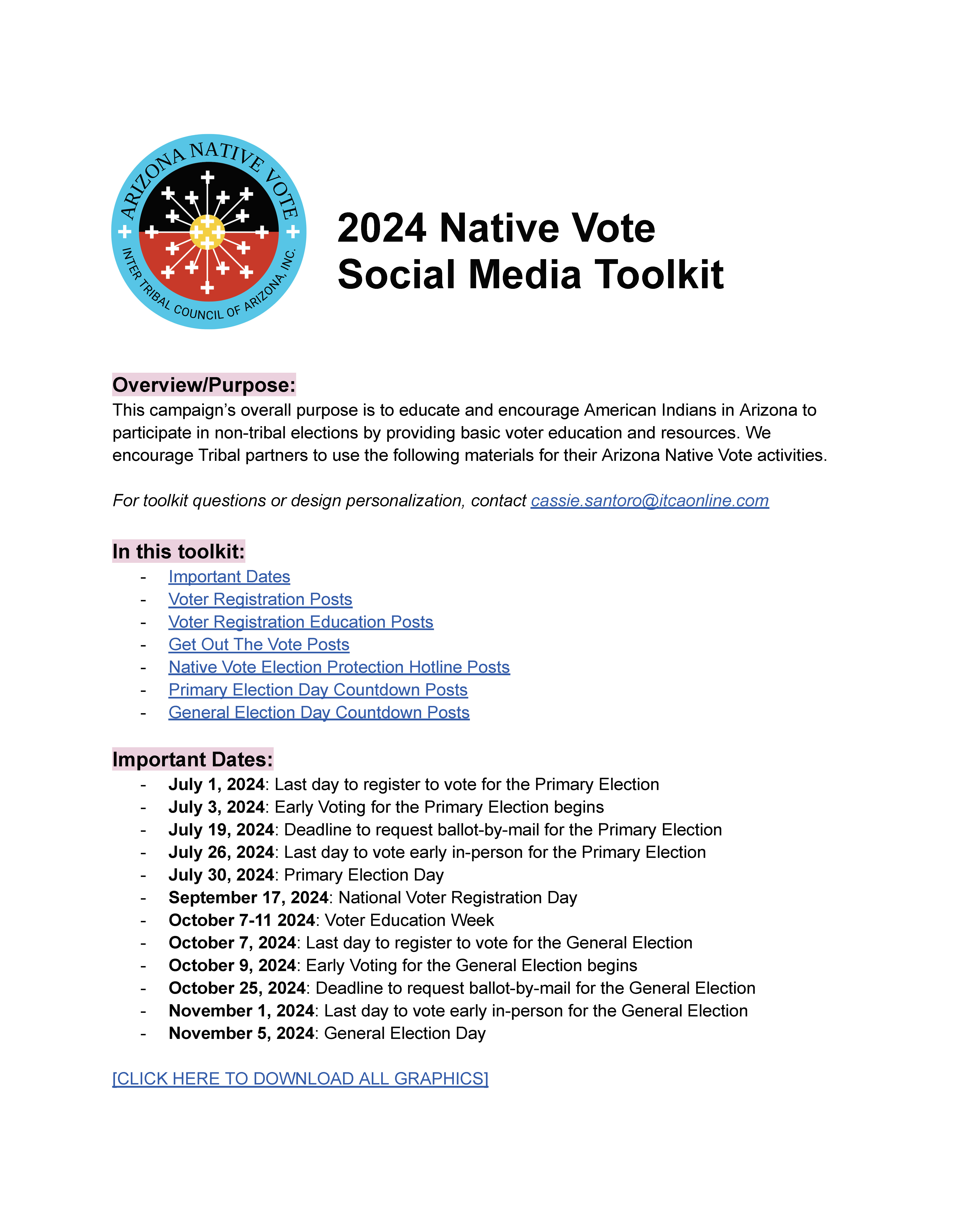 2024 Native Vote Social Media Toolkit