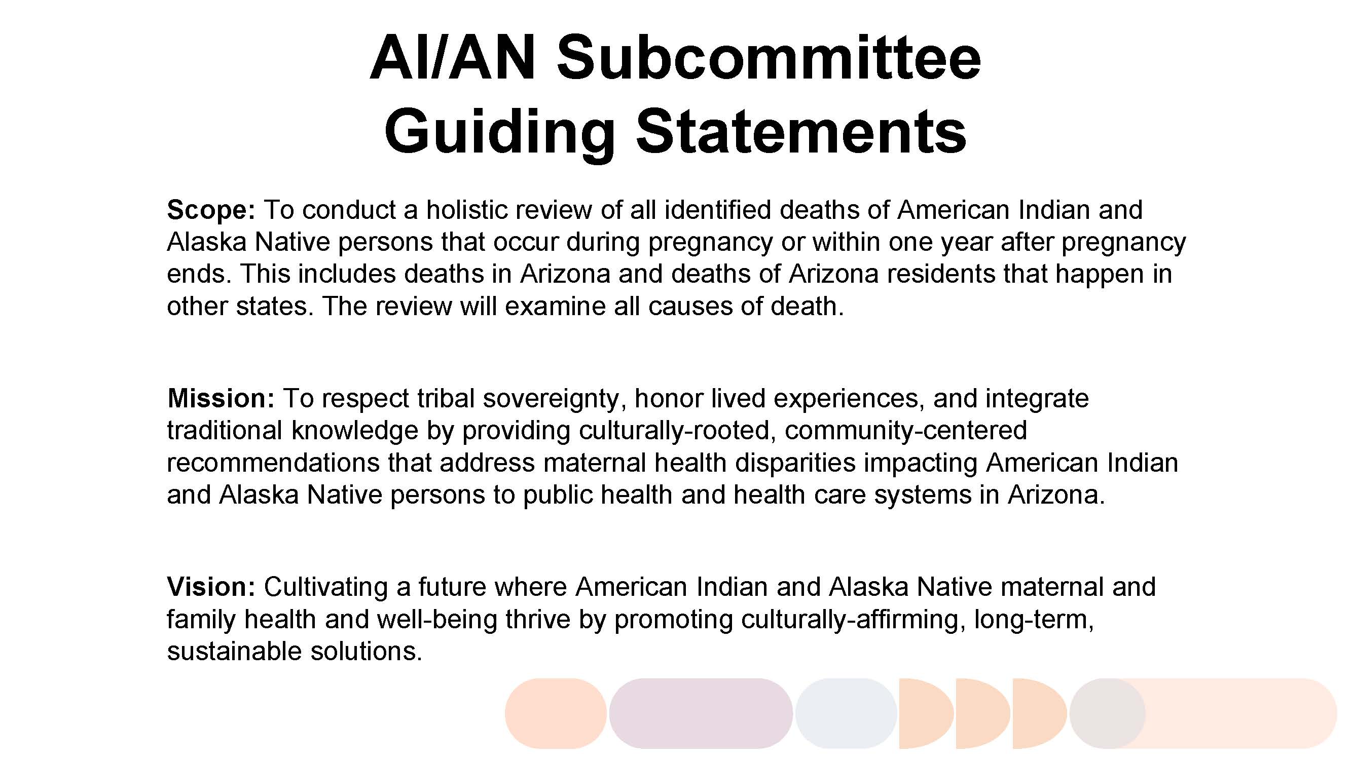 AI/AN Subcommittee Call for Applications